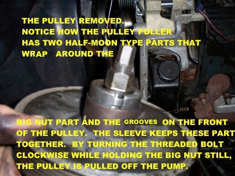 Replacing a power steering pump on a 91 GMC Suburban